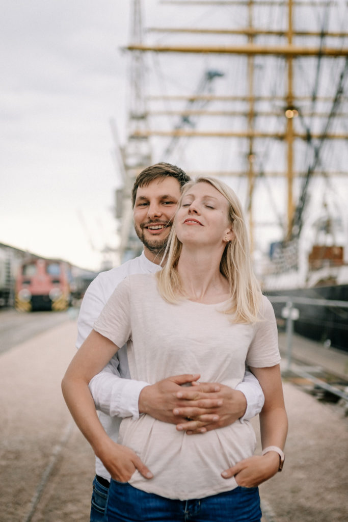 Coupleshooting, Hamburger Hafen, Engagementshooting, Seeliebe, Hochzeit, Emotionen